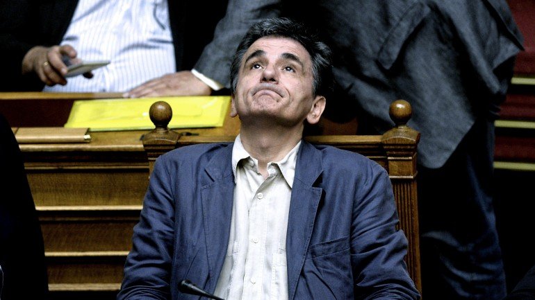 Euclid Tsakalotos, ministro das Finanças da Grécia