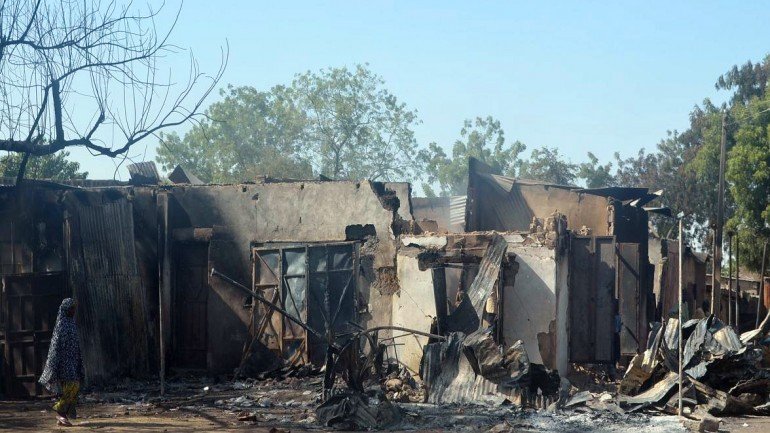 Muitas povoações na Nigéria foram destruídas pelo Boko Haram