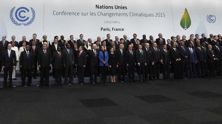 A &quot;foto de família&quot; dos líderes mundiais presentes na COP21