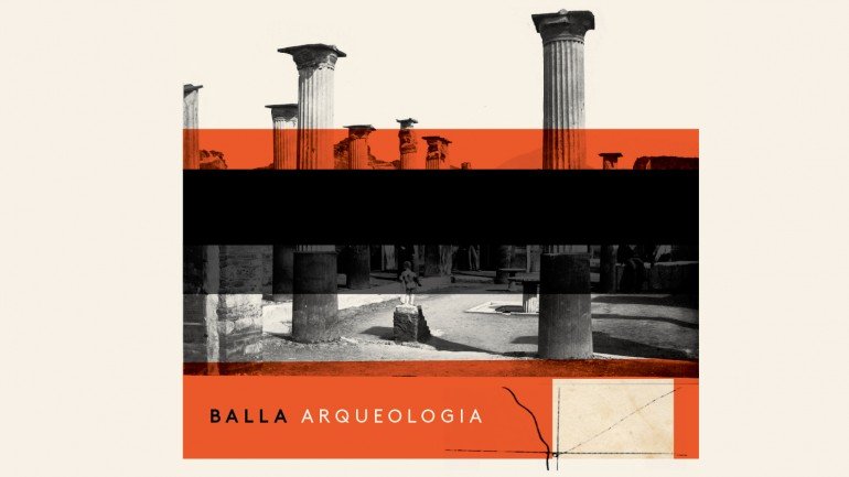 Capa do álbum/livro &quot;Arqueologia&quot; dos Balla (Armando Teixeira)