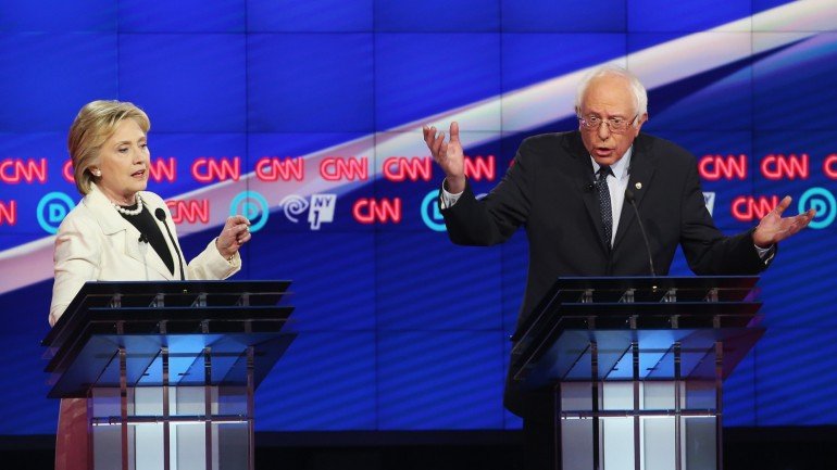 Os candidatos democratas debateram durante duas horas, na quinta-feira à noite.