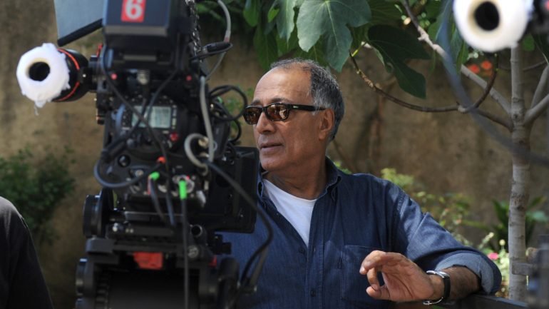 O cineasta iraniano durante a rodagem, em Itália, de &quot;Cópia Conforme&quot;, o seu penúltimo filme, em 2010