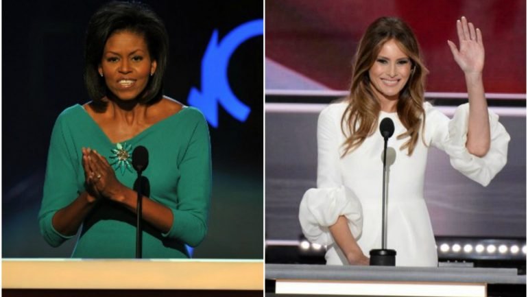 Michelle Obama falou em 2008 na Convenção Democrata, e Melania Trump &quot;inspirou-se&quot; no discurso da mulher de Barack Obama