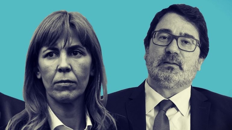 Os candidatos Elina Fraga e Guilherme Figueiredo