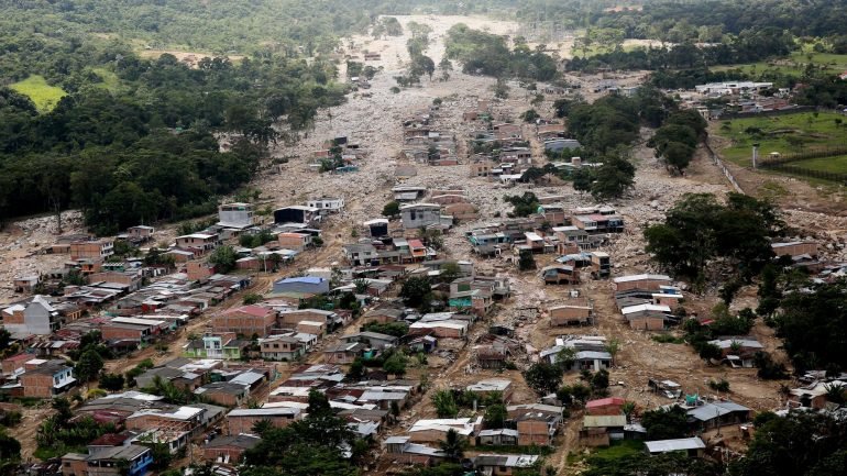 A emergência na capital do departamento de Putumayo foi motivada pelo transbordamento dos rios Mocoa, Sangoyaco e Mulatos