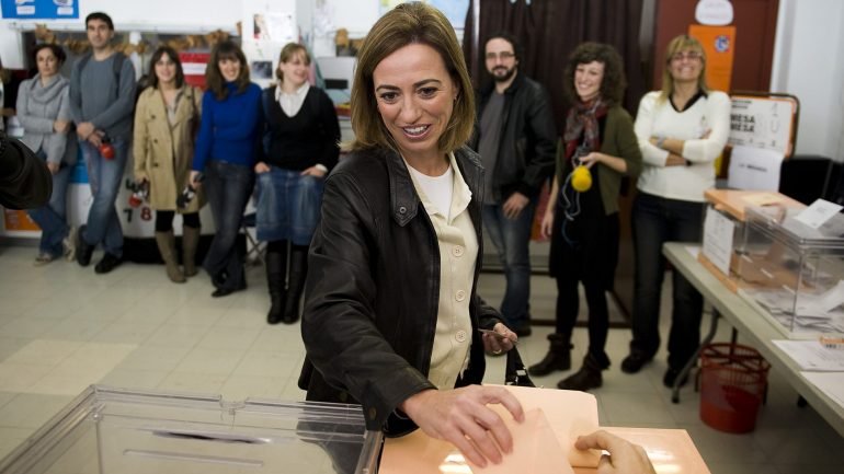 Carme Chacón conseguiu uma histórica votação nas eleições gerais de 2008 por Barcelona, um mês antes de assumir a pasta da Defesa