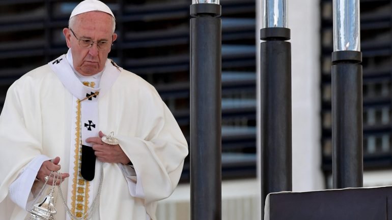 O Papa Francisco no santuário de Fátima