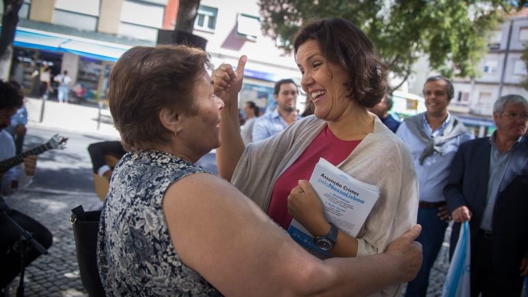 A sondagem estima que a candidata do CDS, Assunção Cristas, obtenha 16% dos votos