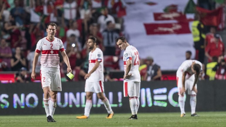 A Suíça, que ficou em segundo lugar no grupo de Portugal, é a seleção mais bem classificada do play off