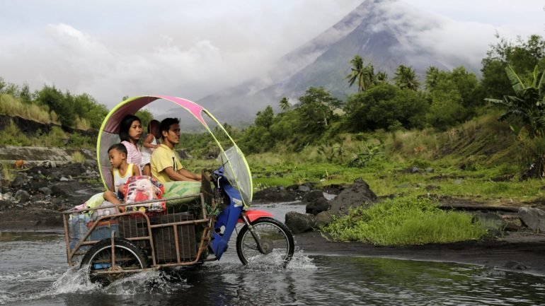 O vulcão Mayon entrou em erupção umas 50 vezes nos últimos cinco séculos