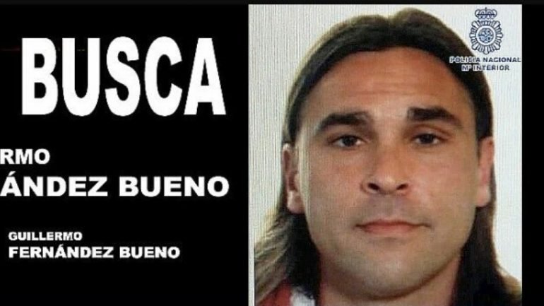 O violador e assassino Guillermo Fernández Bueno, que já cumpriu 14 anos de prisão (Foto: policia/Twitter)