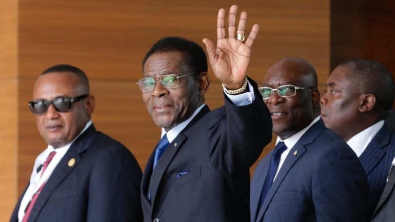 Teodoro Obiang, em julho, durante a Cimeira da CPLP, em Cabo Verde
