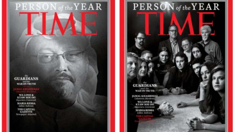 Há quatro capas da Time em 2018 para o &quot;Person of the Year&quot;