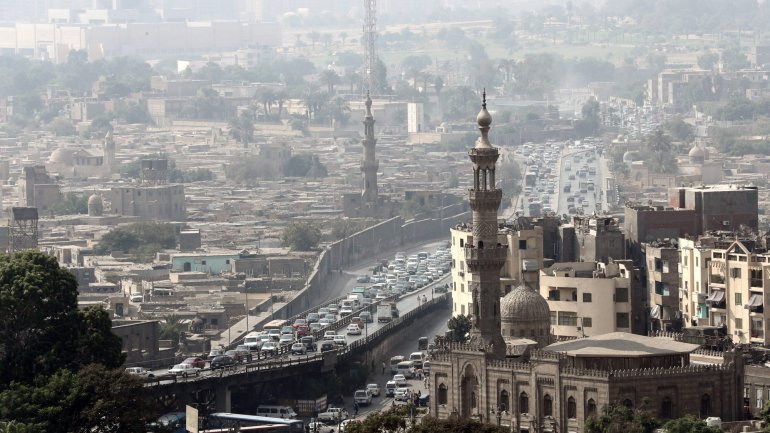 Vista aérea da cidade do Cairo, no Egito.