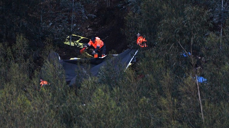 A queda de um helicóptero do INEM ao final da tarde de sábado, no concelho de Valongo, distrito do Porto, causou a morte aos quatro ocupantes