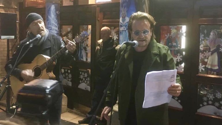 The Edge e Bono foram as grandes estrelas do concerto de solidariedade que todos os anos se realiza em Dublin