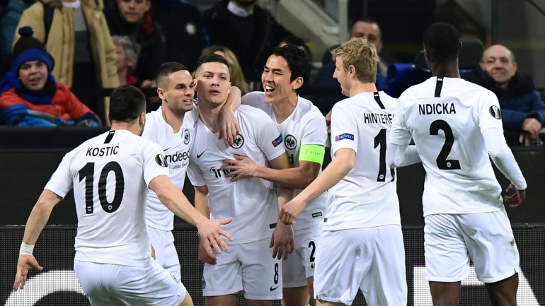 Eintracht Frankfurt ainda não perdeu na presente edição da Liga Europa