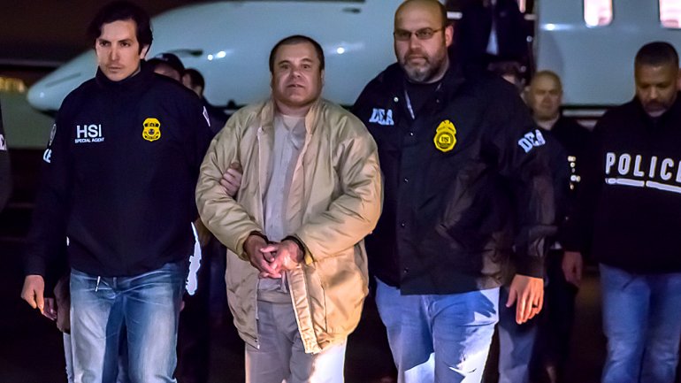&quot;El Chapo&quot; foi considerado culpado pelos 10 crimes de tráfico de droga, posse de armas e lavagem de dinheiro