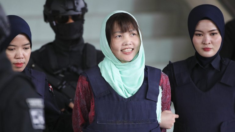 A mulher encontrava-se detida há mais de dois anos, na sequência da morte de Kim Jong-nam
