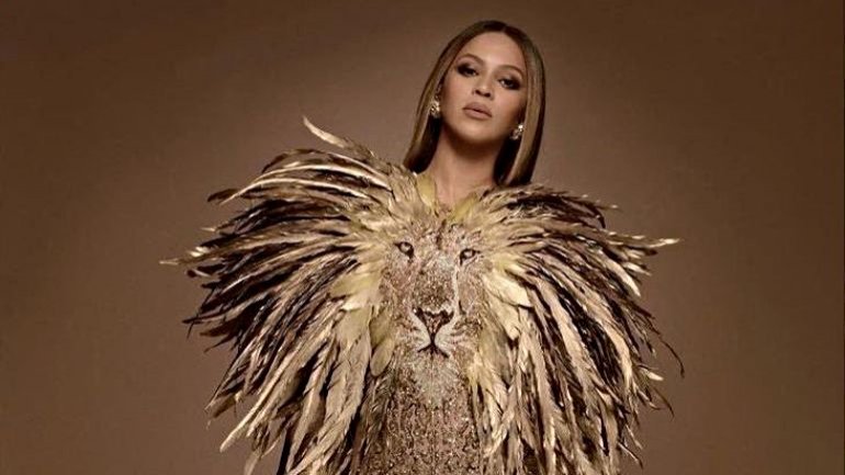 Beyoncé roubou as atenções com uma criação de Georges Hobeika inspirada em &quot;O Rei Leão&quot;