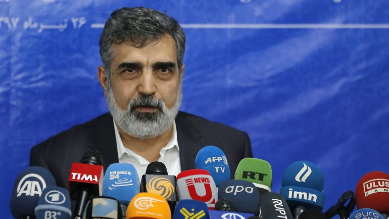 O porta-voz da Organização iraniana de Energia Atómica, Behrouz Kamalvandi