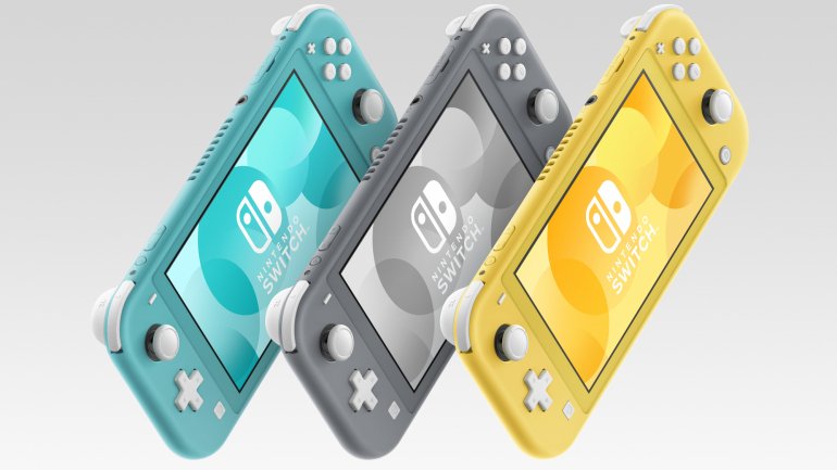 A Nintendo Switch Lite vai estar disponível em três cores: amarelo, cinzento e turquesa