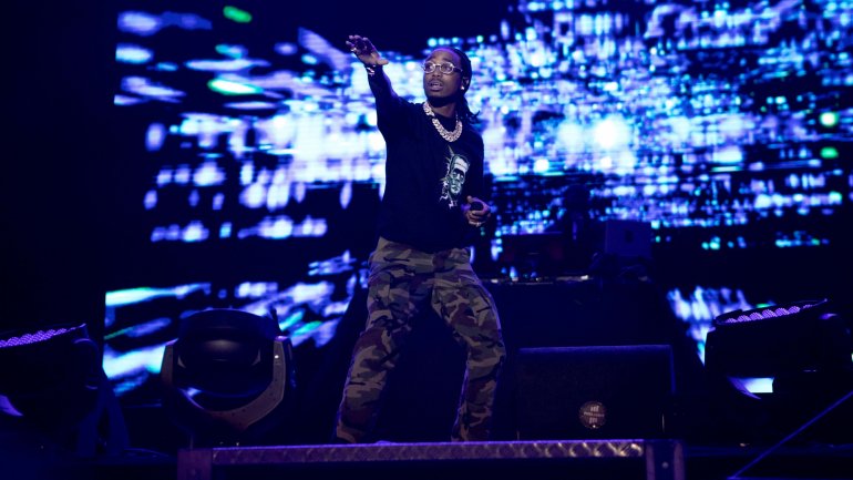 Quavo, rapper que integra o grupo Migos, no concerto dos norte-americanos este sábado no festival Super Bock Super Rock