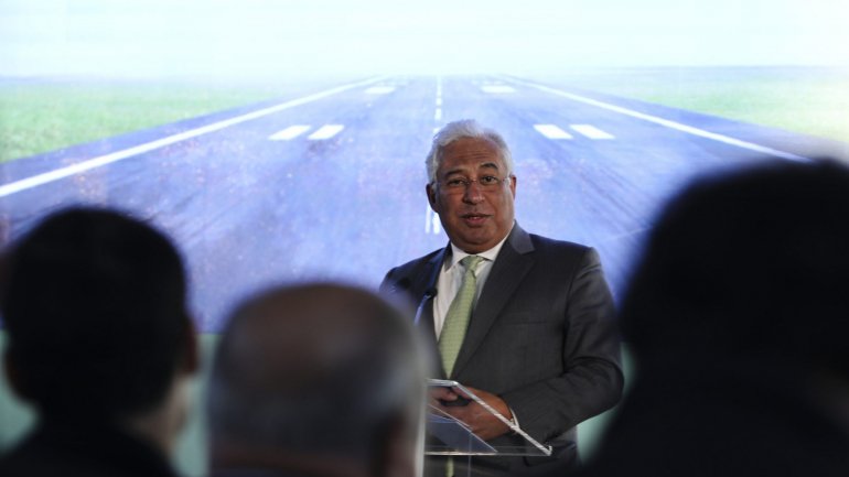 António Costa na apresentação do projeto quando foi assinado acordo com a ANA para desenvolver aeroporto do Montijo