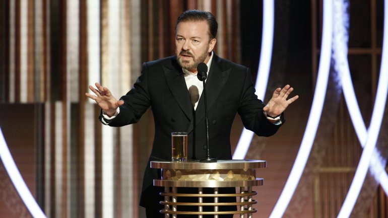 “Doem dinheiro para a Austrália, embebedem-se e… desapareçam!”, disse Ricky Gervais no fim