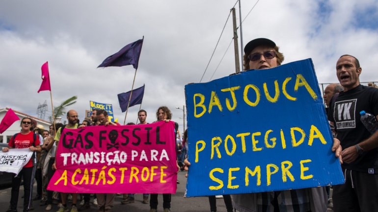 Manifestantes já tinham protestado contra a prospeção de gás em Bajouca a 20 de julho de 2019