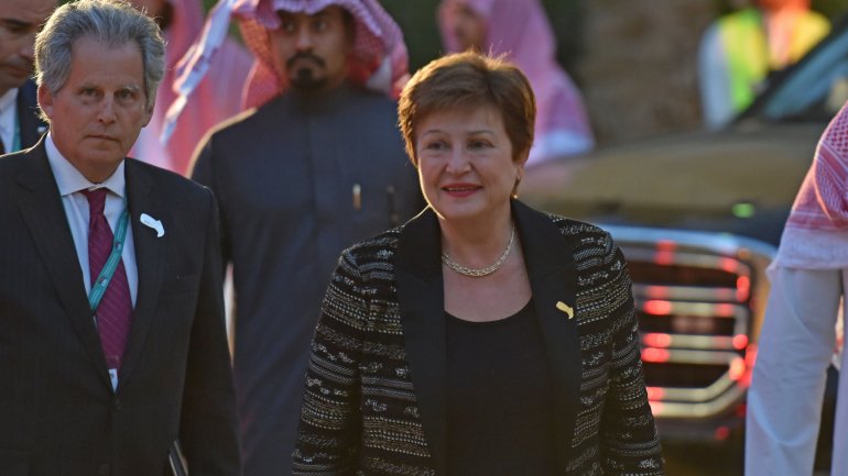 Kristalina Georgieva esteve reunida com os ministros das Finanças e os governadores de bancos centrais do G20, em Riade, na Arábia Saudita.