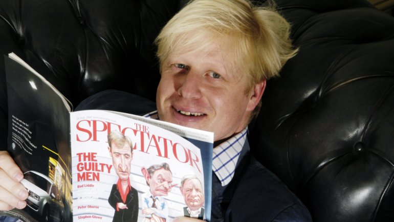 Boris Johnson foi diretor da revista The Spectator durante vários anos