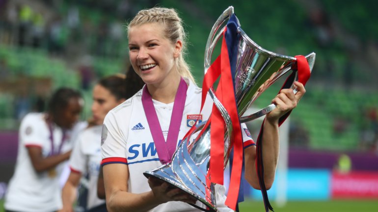 A avançada norueguesa já conquistou a Liga dos Campeões em quatro ocasiões, sempre ao serviço do Lyon