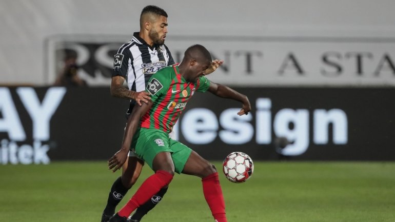 Bruno Tabata marcou o primeiro golo, esteve no lance do segundo e foi um dos melhores do Portimonense frente ao Marítimo
