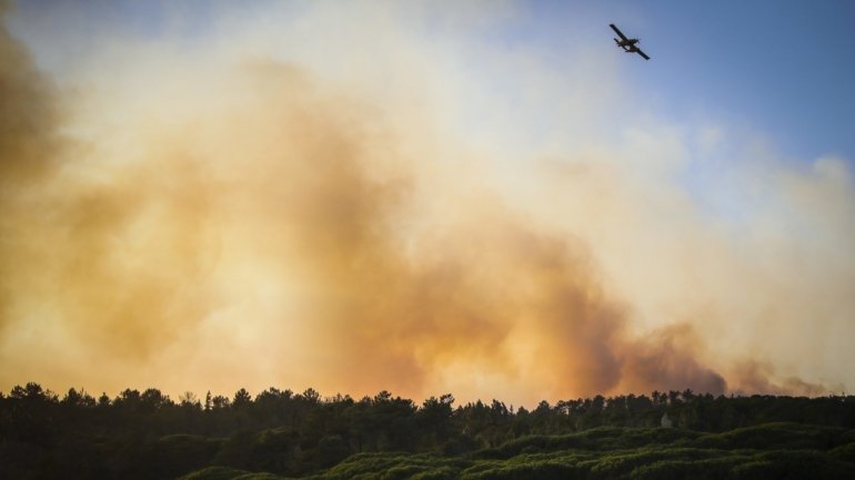 O trânsito no perímetro florestal da Serra de Sintra já tinha estado condicionado no domingo devido ao risco de incêndio.