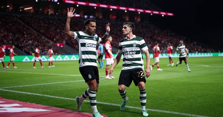 Sporting vence em Braga com reviravolta em 16 minutos Depois dos empates com Famalicão e Arouca, Sporting regressou aos triunfos em Braga apesar de ter saído a perder para o intervalo. Suárez, Bernardo Fontes (p.b.) e Zalazar marcaram os golos (3-1).