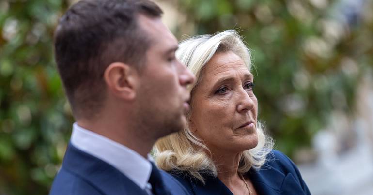Acusações de antissemitismo a Bardella atingem Le Pen