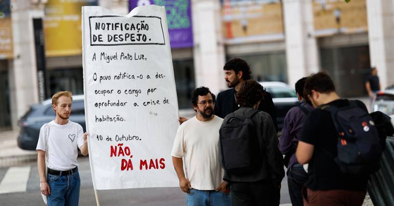 Protesto contra nova lei do arrendamento em Lisboa