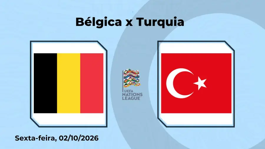 Imagem ilustrativa sobre Bélgica x Turquia: Nations League, 3 de outubro às 20h, veja onde assistir ao vivo