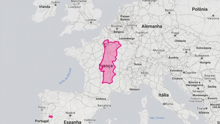 Portugal é assim tão pequeno? Estes mapas mostram o nosso